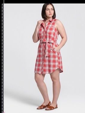 ✨️✨️✨️💕💕WOMENS'S PLAID SHIRT DRESS  COMFORTABLE LOOK.